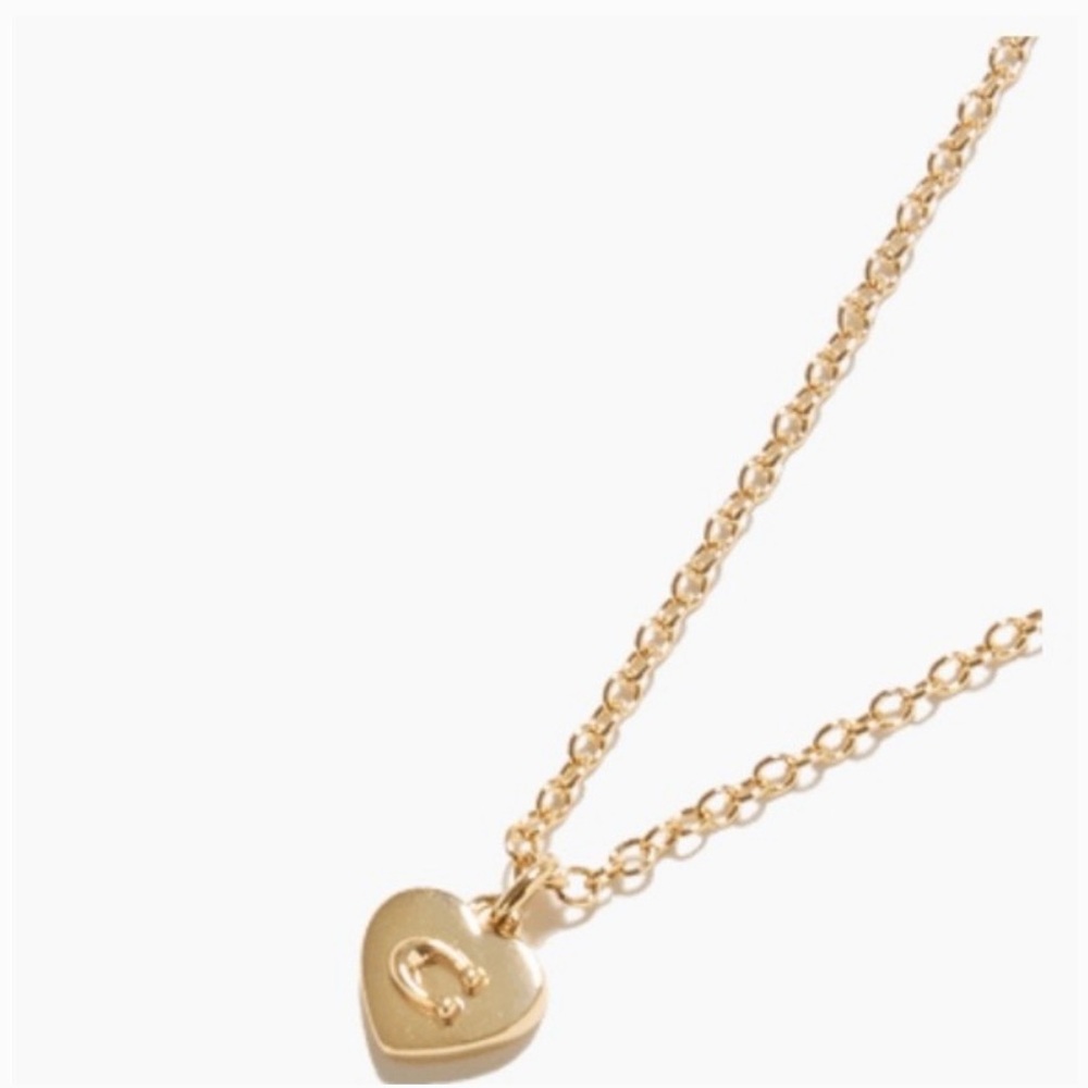 Coach Gold Heart Pendant Necklace